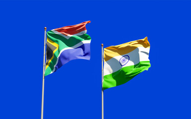 Flags of SAR African and India.