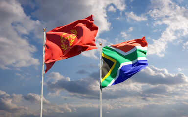 Flags of Nova Roma and SAR African.
