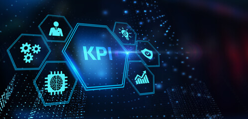 KPI Key Performance Indicator for Business Concept. Business, Technology, Internet and network concept
