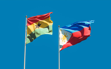 Flags of Ghana and Philippines.