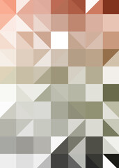 Abstract color Low-Polygones Generative Art background illustration