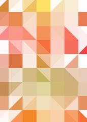 Abstract color Low-Polygones Generative Art background illustration