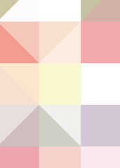 Fototapeta premium Abstract color Low-Polygones Generative Art background illustration