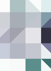 Abstract color Low-Polygones Generative Art background illustration