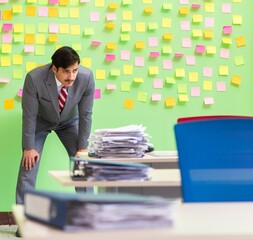 Businessman with many conflicting priorities