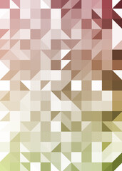 Abstract color Low-Polygones Generative Art background illustration