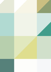 Naklejka premium Abstract color Low-Polygones Generative Art background illustration