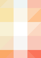 Fototapeta premium Abstract color Low-Polygones Generative Art background illustration