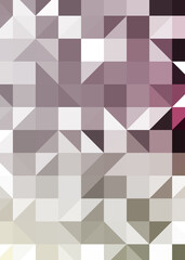 Fototapeta premium Abstract color Low-Polygones Generative Art background illustration