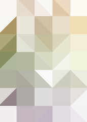 Abstract color Low-Polygones Generative Art background illustration