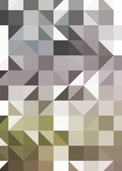 Abstract color Low-Polygones Generative Art background illustration