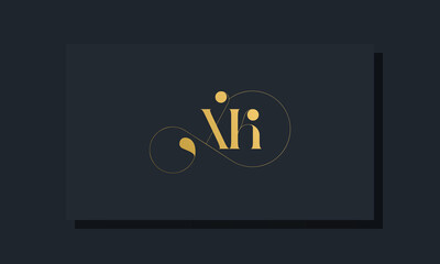 Minimal royal initial letters XK logo
