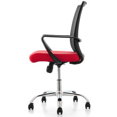 Office desk chair with lumbar support isolated on white background