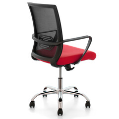 Office desk chair with lumbar support isolated on white background