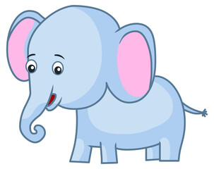 Cute baby elephant stock illustration