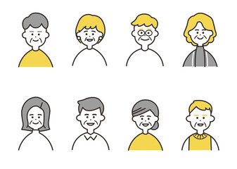 高齢者　バストアップ　イエローカラーセット