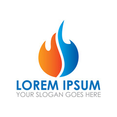 abstract fire vector , energy logo