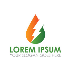 thunder vector , energy logo vector