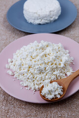 fatty and fat-free cottage cheese