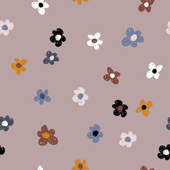 Flower seamless pattern. Creative texture for fabric, textile