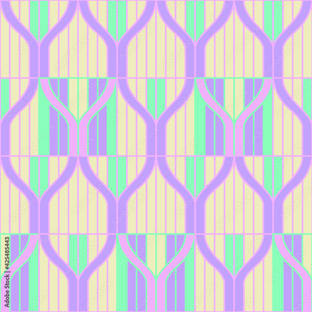 Poster spring seamless geometric pattern with the image of wires, weaves, threads. vector design for web ba