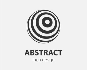 Sphere vector logo design template for business. Global icon.