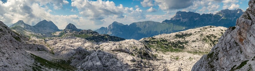 Trekking day in the majestic Julian Alps, Friuli-Venezia Giulia, Italy