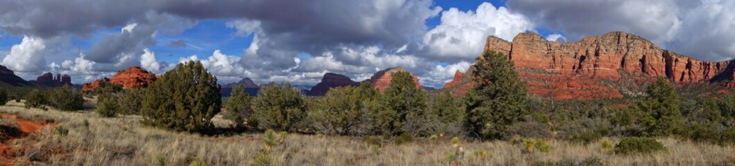 Panorama view of mountains near Sedona Arizona USA