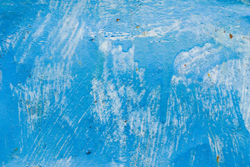 Blue metal fence background, close-up
