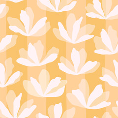 Hand-drawn seamless pattern with flowers. Colorful floral illustration for paper, gift wrap, wallpapers, fabric, textile design.