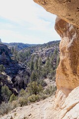 Gila Cliff Dwellings National Monument in Gila National Forest in New Mexico