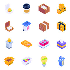 
Flat Icons of Waste Management

