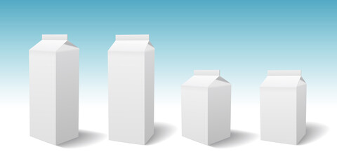 Milk Carton Mockup, 牛乳パック