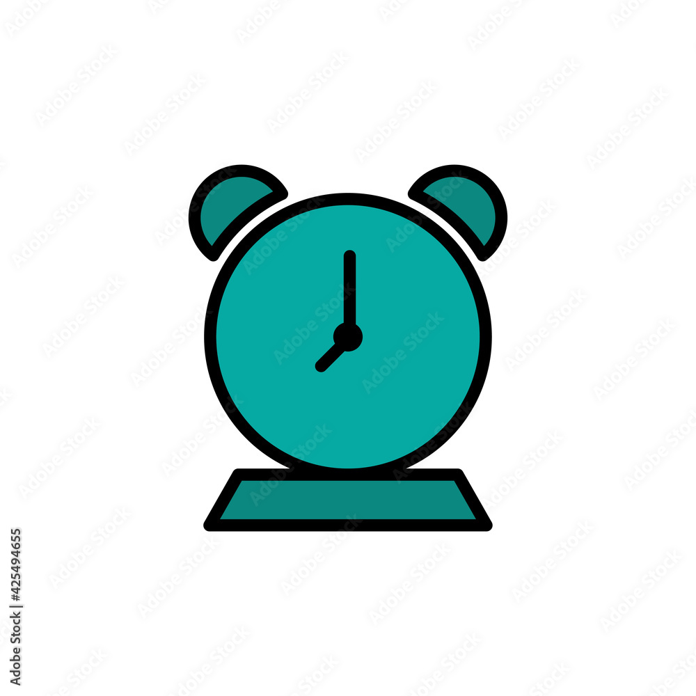 Aufkleber alarm clock lineal color icon. the icon can be used for application, web icon, infographic. editable