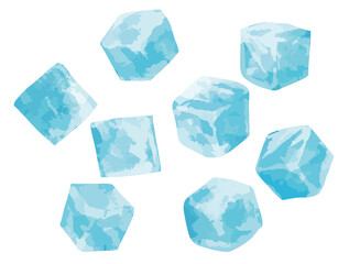 Obraz premium 製氷 装飾イラストセット