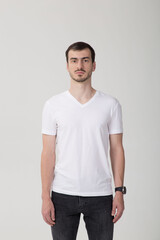 Fototapeta premium Handsome young man in a casual style clothing