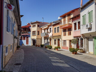 ioannina city in winter season lake and houses greece