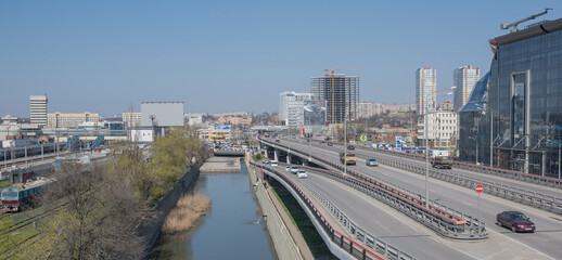  View of the avenue Sievers and Railway Square on April 05; 2016 in Rostov-on-Don