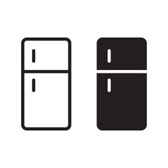 refrigerator icon. Fridge vector icon. Freezer icon