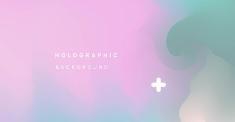 Abstract Blurred Holographic Background vector