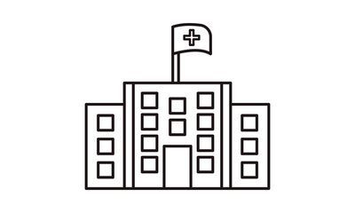 Hospital, Medication, Health care, Service, Apartment, Medical, Symbol free vector image icon