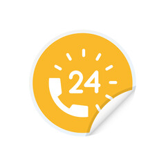 24 Hour helpline - Sticker