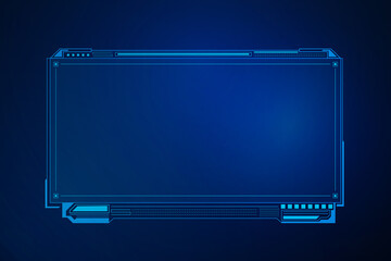 Sci fi futuristic user interface, HUD template frame design, Technology abstract background	