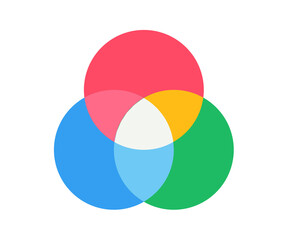 color combination theory single isolated icon with flat style