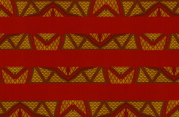 Colorful African fabric – Seamless pattern, cotton, photo