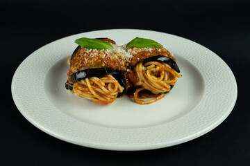spaghetti e melanzane