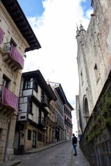Church view in the town center