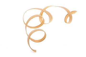 wood shavings isolated