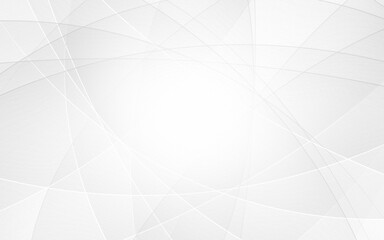 Obraz premium Abstract geometric white and gray curve line gradient texture background. with space for concept design Technology and modern.