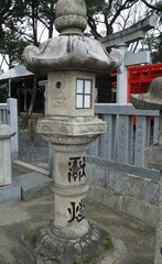 田舎にある灯篭